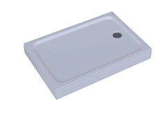 Душевой поддон Aquatek 140*80*15 прямоугольный с ножками и съемной панелью