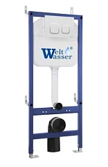 Система инсталляции  для унитазов WeltWasser Bamberg 460 с белой кнопкой