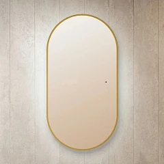 Silver Mirrors Зеркало Viva 55*105 с Led-подсветкой сенсорный выключатель универсальное, gold