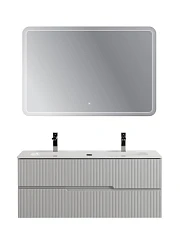 Комплект мебели Cezares Дуэт-Н/Duet-N 120 серый жемчужный (раковина CZR-8073-120-1-2)