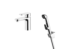 Смеситель Aquatek Ника AQ1812CR для раковины хром с гигиеническим ручным душем