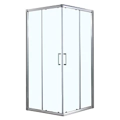 Душевое ограждение Azario Гринвуд AZ-NNE1142 900 90х90х195 прозрачное стекло, цвет профиля серебро без поддона