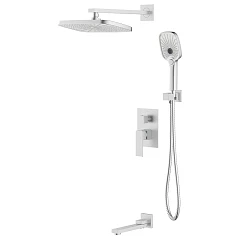 Душевой комплект Azario Reusa/Реуса AZ-K7367BN с изливом сатин