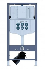 Система инсталляции Aquatek для унитаза, Пневмо N49 113*50*10+звукоизоляционная прокладка
