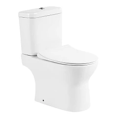 Унитаз-компакт BelBagno Стим/Steam 38*63,5 безободковый с крышкой-сиденьем микролифт