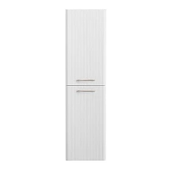 Пенал BelBagno Дуэ/Due 40 белый металлик, ручки сатиновый никель L/R