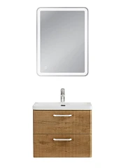 Комплект мебели BelBagno Дуэ/Due 60 Rovere Nature, ручки белые