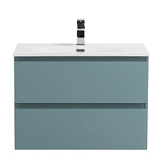 Тумба с раковиной BelBagno Крафт/Kraft 39 70 подвесная голубая матовая (раковина BB-8099-3-70)