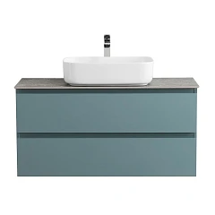 Тумба с раковиной BelBagno Крафт/Kraft 100 голубая матовая со столешницей Granito