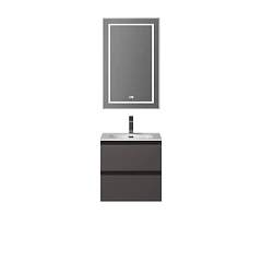 Комплект мебели BelBagno Крафт/Kraft 39 50 подвесной темно-серый матовый (раковина BB500/390ETL)