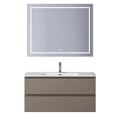 Комплект мебели BelBagno Крафт/Kraft 100 бежевый матовый (раковина BB1000ETL)
