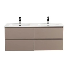 Тумба с раковиной BelBagno Крафт/Kraft 120 с четырьмя ящиками бежевая матовая (раковина BB1200-2-ETL)