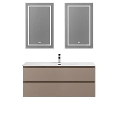 Комплект мебели BelBagno Крафт/Kraft 120 с двумя ящиками бежевый матовый (раковина BB-8099-120)