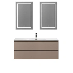 Комплект мебели BelBagno Крафт/Kraft 120 с двумя ящиками бежевый матовый (раковина BB1200ETL)