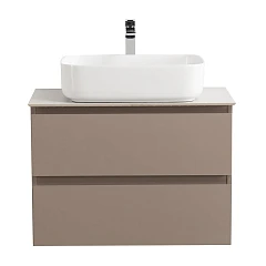 Тумба с раковиной BelBagno Крафт/Kraft 60 бежевая матовая (столешница Bianco Opaco)