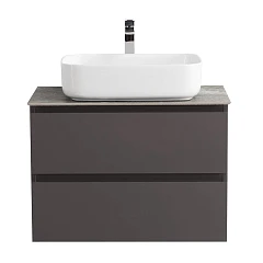 Тумба с раковиной BelBagno Крафт/Kraft 70 темно-серая матовая (столешница Granito)
