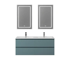 Комплект мебели BelBagno Крафт/Kraft 120 с четырьмя ящиками голубой матовый (раковина BB1200-2-ETL)