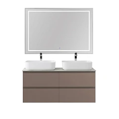 Комплект мебели BelBagno Крафт/Kraft 120 с четырьмя ящиками бежевый матовый (столешница Cemento)