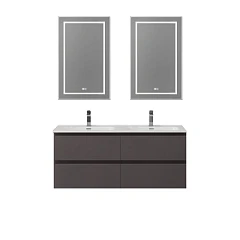 Комплект мебели BelBagno Крафт/Kraft 120 с четырьмя ящиками темно-серый матовый (раковина BB1200-2-ETL)