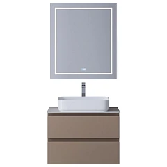 Комплект мебели BelBagno Крафт/Kraft 70 бежевый матовый (столешница Bianco Opaco)