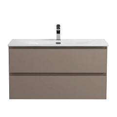 Тумба с раковиной BelBagno Крафт/Kraft 80 бежевая матовая (раковина BB-8099-80)