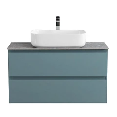 Тумба с раковиной BelBagno Крафт/Kraft 80 голубая матовая (столешница Granito)