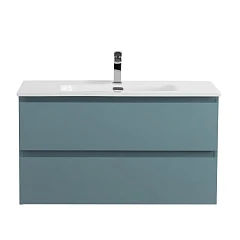 Тумба с раковиной BelBagno Крафт/Kraft 90 голубая матовая (раковина BB900ETL)
