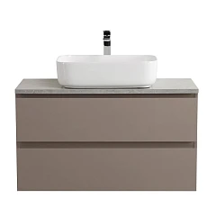 Тумба с раковиной BelBagno Крафт/Kraft 90 бежевая матовая (столешница KEP-90-MGL)