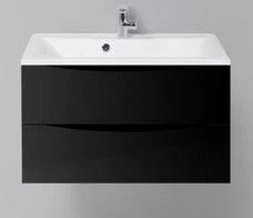 Тумба с раковиной BelBagno Marino 80 Nero Lucido