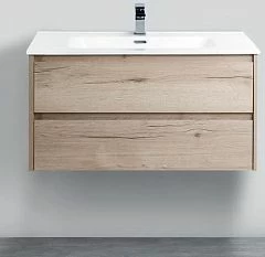 Тумба с раковиной BelBagno Kraft 100 Rovere Galifax Bianco