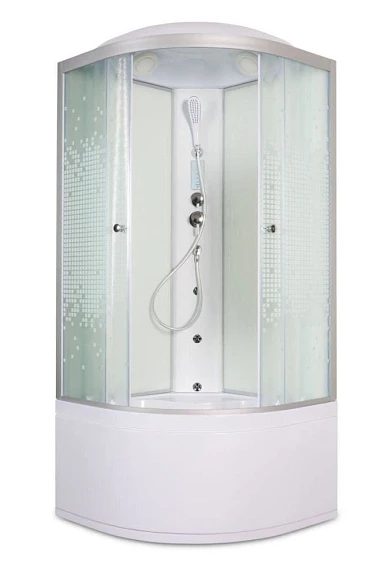 Душевая кабина Deto L990 90х90х215 с гидромассажем и электрикой