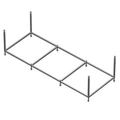 Монтажный комплект для ванны Roca Line 150*70 (каркас, слив-перелив, крепления) (приобретается в комплекте с ванной)