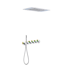 Душевой комплект Timo Saona SX-2319/00SM с термостатом и Led-подсветкой хром