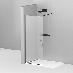 Душевая перегородка Cezares LIBERTA-L-1-120-120-C-NERO Walk-in 120*120*195 L/R с односторонним входом, стекло прозрачное, профиль черный без поддона Душевая перегородка Cezares LIBERTA-L-1-120-120-C-NERO Walk-in 120*120*195 L/R с односторонним входом, стекло прозрачное, профиль черный без поддона