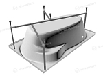 Каркас Relisan Ariadna 160х105 L/R (приобретается в комплекте с ванной) Каркас Relisan Ariadna 160х105 L/R (приобретается в комплекте с ванной)