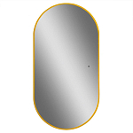 Зеркало Art&Max Torino 55*105 с подсветкой золото