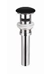 Донный клапан для раковины Ceramicanova CN2000MBx click-clack с переливом черный матовый Донный клапан для раковины Ceramicanova CN2000MBx click-clack с переливом черный матовый