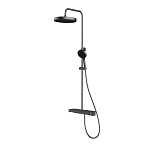 Душевая стойка Vincea Inspire VSFS-3I12TGM с термостатом и изливом вороненая сталь Душевая стойка Vincea Inspire VSFS-3I12TGM с термостатом и изливом вороненая сталь