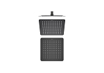 Верхний душ Aquatek AQ2072MB квадратный 250*250*20мм, матовый черный