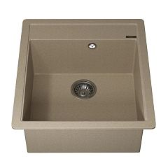Кухонная мойка Uperwood Quartz UPD-07 46х51 бежевая матовая