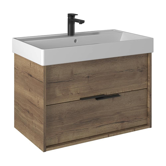 Тумба под раковину Briz Тесо 80 дуб веллингтон табак