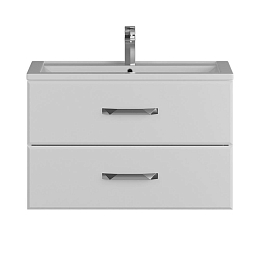 Тумба с раковиной Uperwood Foster 80 белая матовая