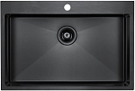 Кухонная мойка Paulmark Saar PM807551-GM 75*51 вороненая сталь Кухонная мойка Paulmark Saar PM807551-GM 75*51 вороненая сталь