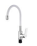Смеситель Esko Coral CL 519 W для кухни с R-изливом, белый Смеситель Esko Coral CL 519 W для кухни с R-изливом, белый