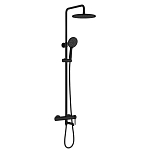 Душевая стойка Raglo R20.24.06 с изливом черная матовая