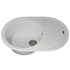 Кухонная мойка Uperwood Quartz UPD-02 76х51 белая матовая Кухонная мойка Uperwood Quartz UPD-02 76х51 белая матовая