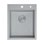 Кухонная мойка D&K 41*50 сатин с дозатором и коландером