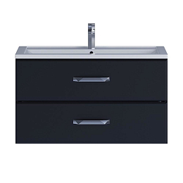Тумба с раковиной Uperwood Foster 90 черная матовая