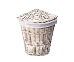 Плетеная корзина для белья с крышкой WasserKRAFT Vils WB-560-L 39*39 Плетеная корзина для белья с крышкой WasserKRAFT Vils WB-560-L 39*39