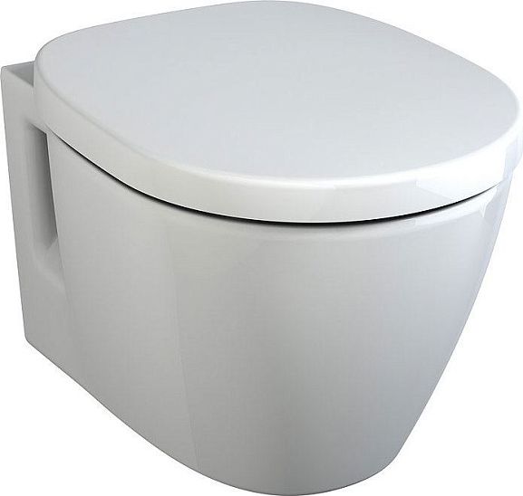 Подвесной унитаз Ideal Standard Connect Space 36,5*48,5 с крышкой-сиденьем микролифт